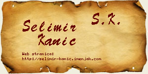 Selimir Kanić vizit kartica